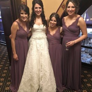 Anthropologie Fleur Dress Antique Orchid Size 4